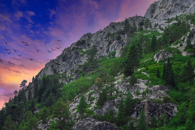 Scenic view of mountain against sky