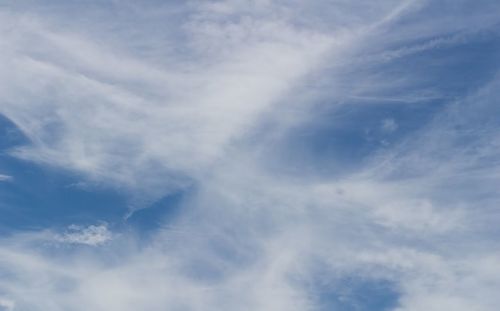 Low angle view of cloudy sky