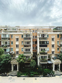 Residential building against sky