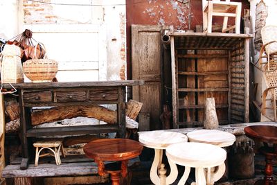 Chairs and table in room