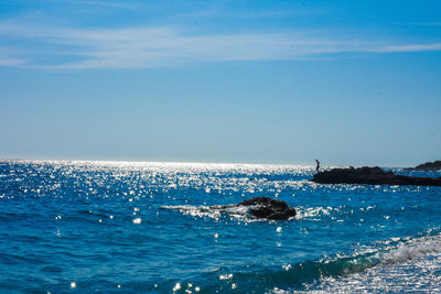 Scenic view of sea against sky