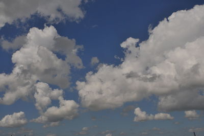 Low angle view of clouds in sky