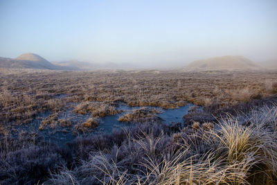 Scenic view of mountain range