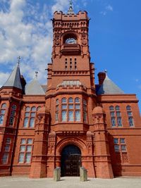 Low angle view of historical building against sky