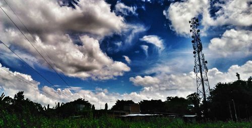 Panoramic view of trees against sky