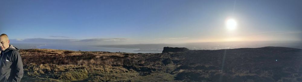 Panoramic view of landscape against sky