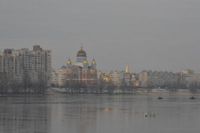 Buildings in city at waterfront