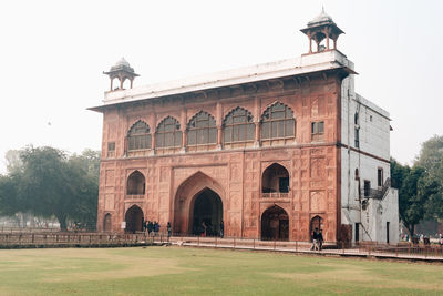 Low angle view of historical building against sky