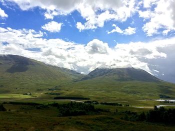 Scenic view of landscape against sky