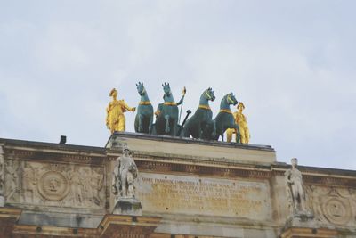 Low angle view of statue