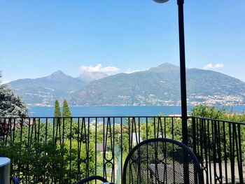 Scenic view of lake against mountains