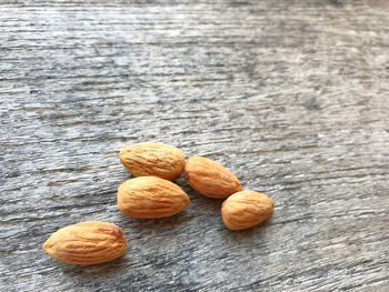 High angle view of cookies on table