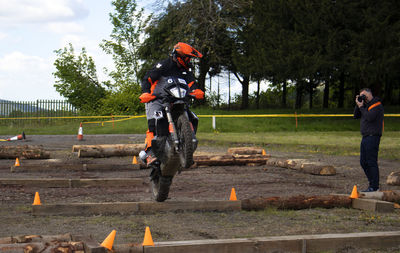 People riding motorcycle