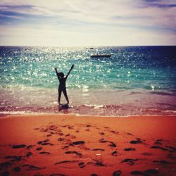 People enjoying at beach