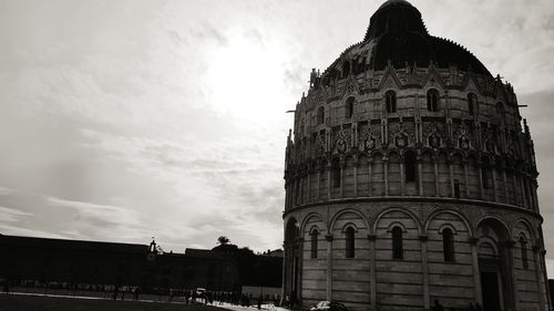 Low angle view of historical building against sky