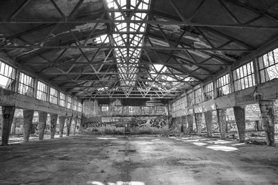 Interior of abandoned building