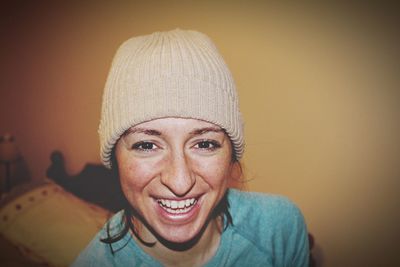 Portrait of smiling young woman