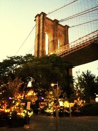 Low angle view of bridge