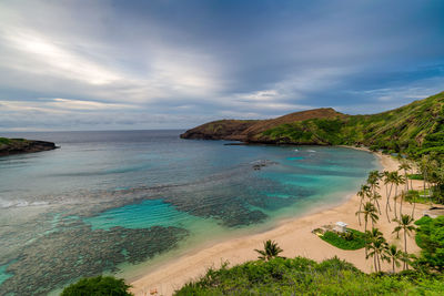 Scenic view of sea against sky