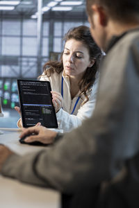 Business colleagues working at office