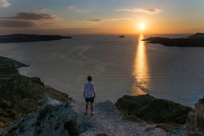 Sunset over sea