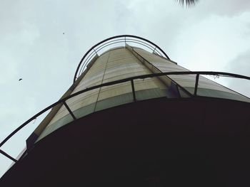 Low angle view of modern building against sky