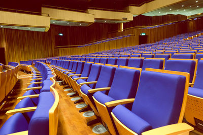 Empty seats in auditorium