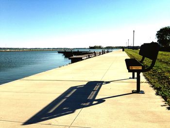 View of road against clear sky