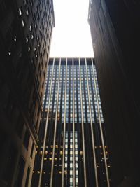 Low angle view of modern building against sky