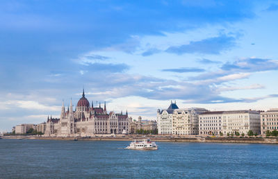 View of buildings at waterfront