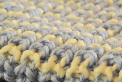 Close-up of knitted fabric