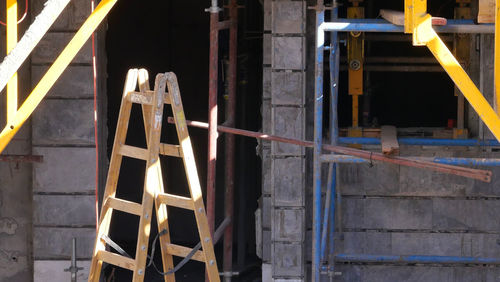 Ladder in construction site 