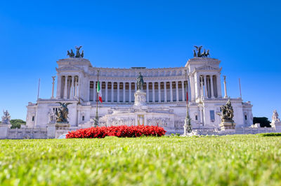 View of building against blue sky