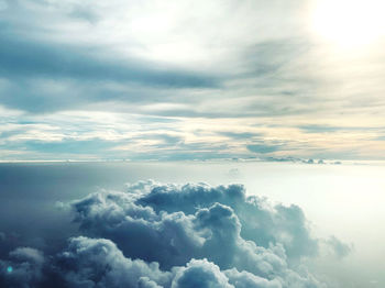 Low angle view of clouds in sky