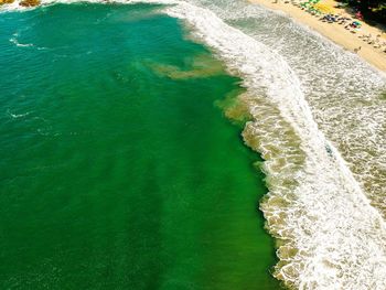 High angle view of sea