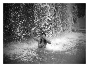 Woman in water