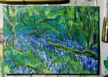 Close-up of graffiti on wall