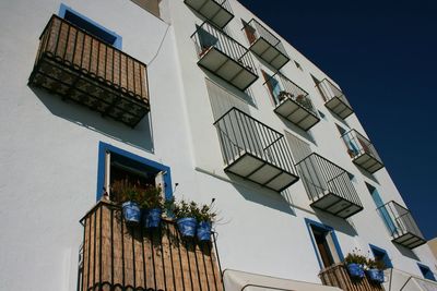 Low angle view of built structure against sky