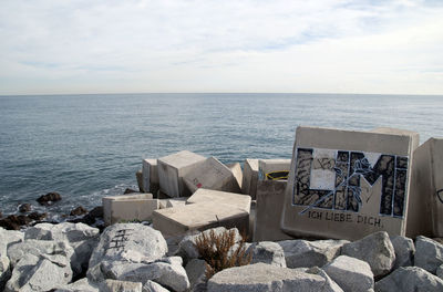 Urban art on the breakwater