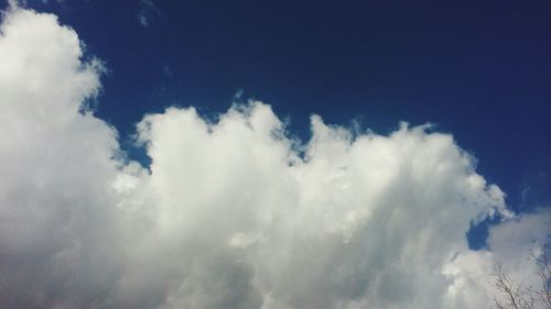 Low angle view of clouds in sky