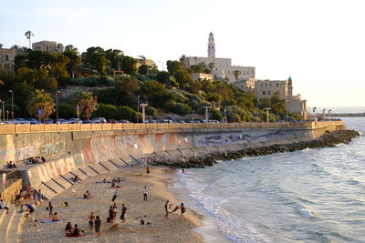 Group of people on beach