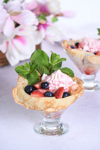 Close-up of ice cream