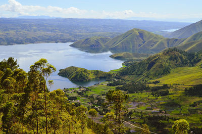 Scenic view of landscape against sky