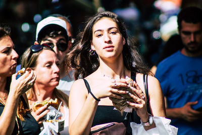 Group of people at music concert