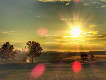 Scenic view of sunset