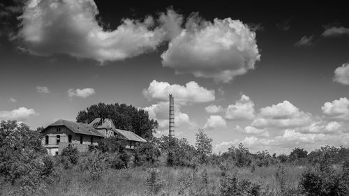 Built structure with trees in background