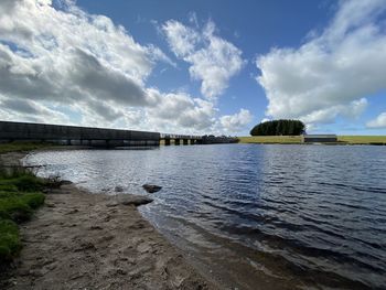 Scenic view of river against sky