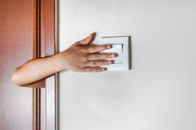 Close-up of human hand