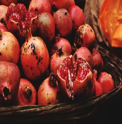 Close-up of fruits for sale at market stall