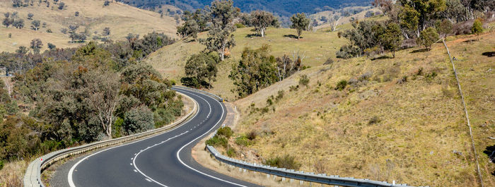 Road passing through mountains